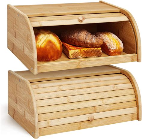 is bamboo or steel better for bread box|roll top bamboo bread box.